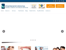 Tablet Screenshot of pinewooddental.com